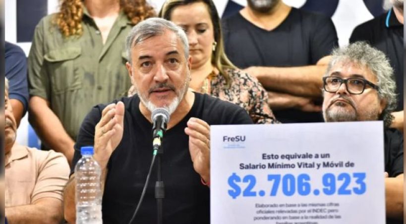 &ldquo;Este frente asume el desafío de unir todas las luchas de la Argentina&rdquo;, dijo Aguiar