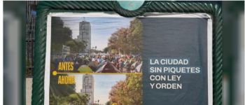 Choque entre Jorge Macri y Patricia Bullrich por afiches sobre cortes en la 9 de Julio