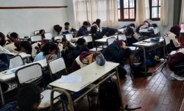 Salta capital: simulacro de sismo en el colegio Américo Vespucio